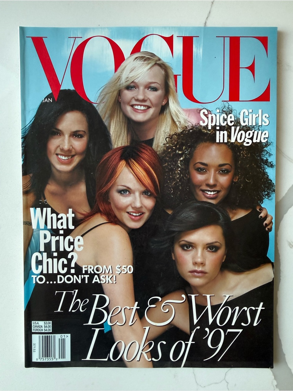 Vogue Magazine January 1998: Cover - Spice Girls